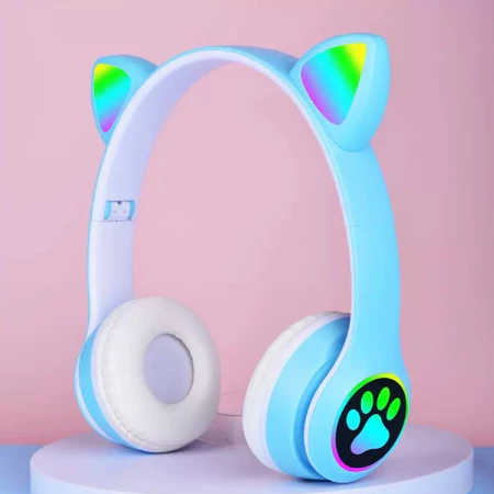 Imagem 4 do produto Headphone Gatinho LED Bluetooth com Microfone