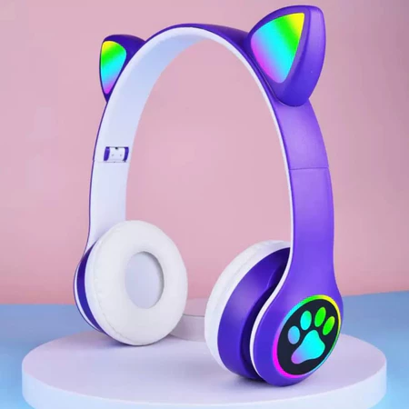 Imagem 5 do produto Headphone Gatinho LED Bluetooth com Microfone