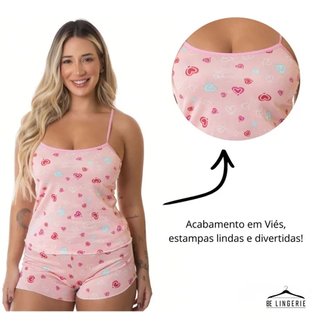 Imagem 4 do produto Kit 5 Baby Doll Feminino Estampas Sortidas