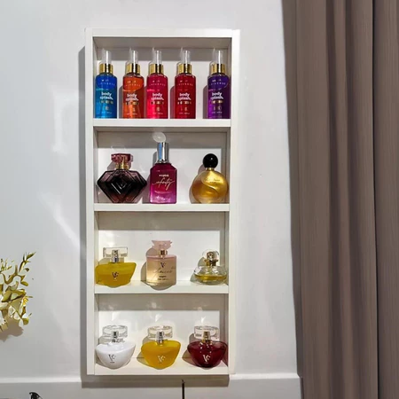 Imagem 3 do produto Expositor Porta Perfume e Esmalte MDF Branco 65cm