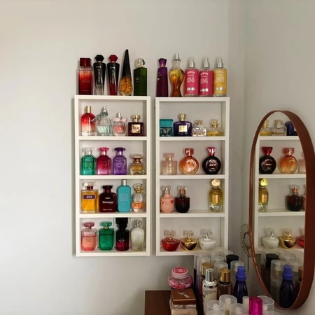 Imagem 4 do produto Expositor Porta Perfume e Esmalte MDF Branco 65cm