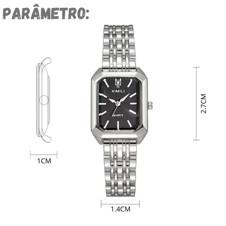 Imagem 2 do produto Relógio Feminino XIMILI Quartzo Aço Inoxidável