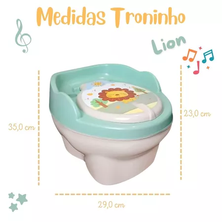 Imagem 3 do produto Troninho Infantil Musical 2x1 Penico e Assento Redutor