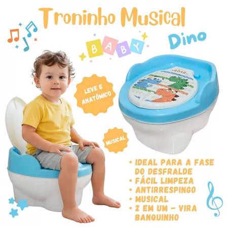 Imagem 4 do produto Troninho Infantil Musical 2x1 Penico e Assento Redutor