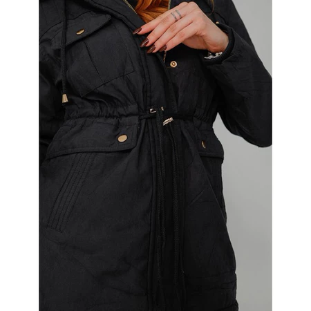 Imagem 2 do produto Jaqueta Parka Feminina Forrada Peluciada Sarja Premium