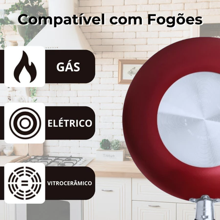 Imagem 4 do produto Frigideira Tramontina Loreto 28 cm com Tampa