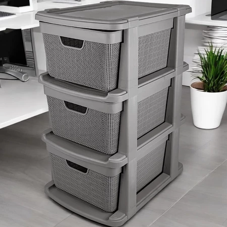 Gaveteiro Organizador de Chão com 3 Gavetas