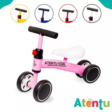 Bicicleta Infantil de Equilíbrio Sem Pedal 4 Rodas