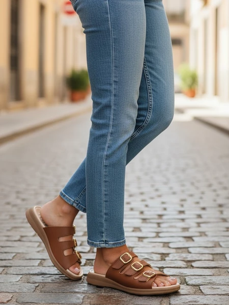 Imagem 5 do produto Tamanco Chinelo Feminino Modare Fivelas Ajustáveis