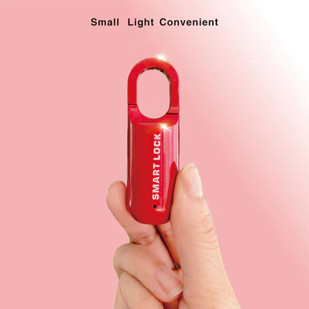Mini Cadeado Biométrico Inteligente USB – Anti-Perda
