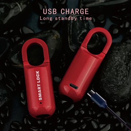 Imagem 4 do produto Mini Cadeado Biométrico Inteligente USB – Anti-Perda