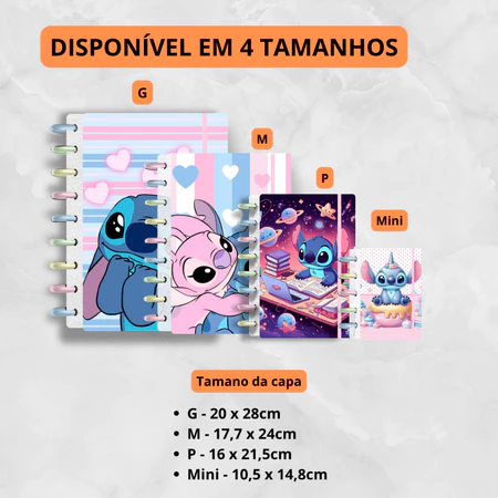 Imagem 2 do produto Caderno Inteligente de Disco Stitch Vários Tamanhos