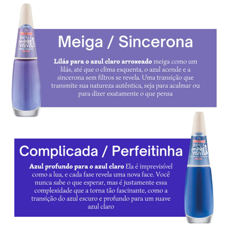 Imagem 1 do produto Kit Esmaltes Impala (im)Previsível Duo Color
