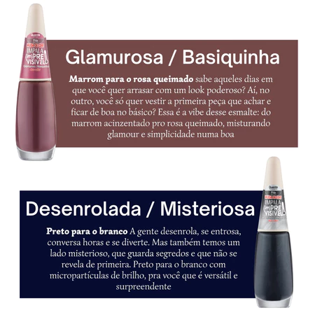 Imagem 4 do produto Kit Esmaltes Impala (im)Previsível Duo Color