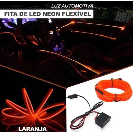 Imagem 2 do produto Fita Led Neon Fibra Painel Carro