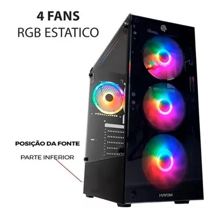 Imagem 2 do produto Gabinete Gamer GB1749 com 4 Fans RGB