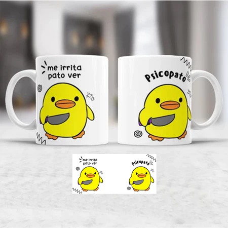 Imagem 3 do produto Caneca Psicopato Meme Humor e Estilo
