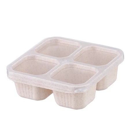 Imagem 1 do produto Recipientes Bento 4 Compartimentos – Reutilizáveis