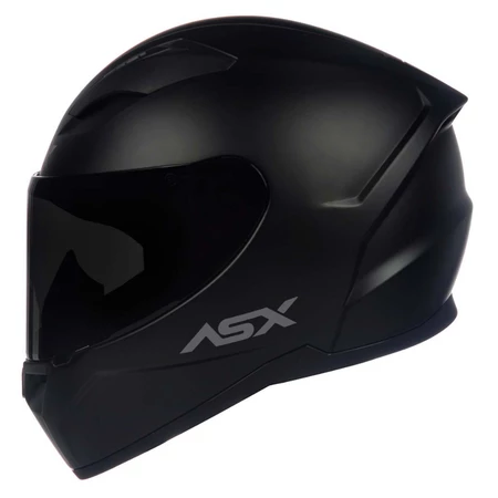 Imagem 1 do produto Capacete ASX City Solid Preto Fosco Viseira