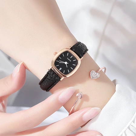 Imagem 2 do produto Relógio Feminino Minimalista Quartzo Pulseira de Couro