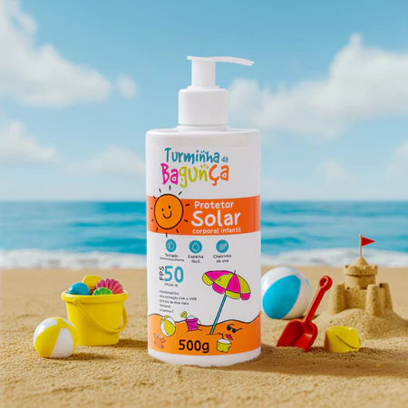 Protetor Solar Infantil FPS 50 Turminha da Bagunça