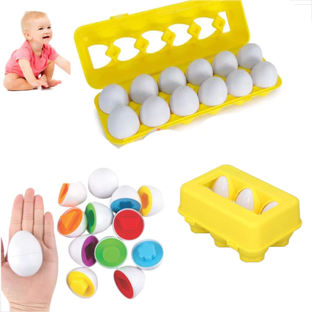 Imagem 1 do produto Brinquedo Educativo Montessori Caixa de Ovos