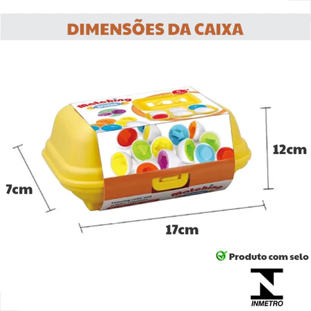 Imagem 2 do produto Brinquedo Educativo Montessori Caixa de Ovos
