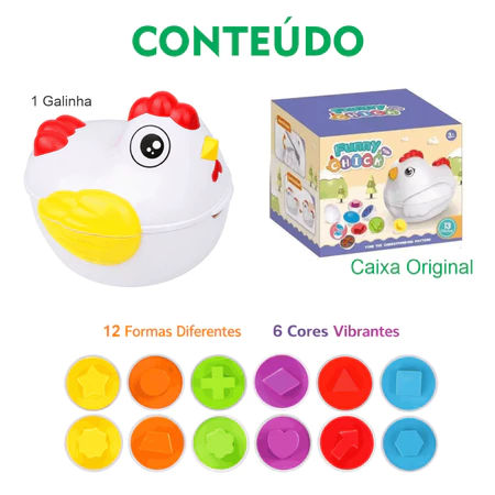 Imagem 4 do produto Brinquedo Educativo Montessori Caixa de Ovos