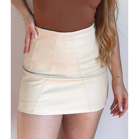 Imagem 2 do produto Saia Cintura Alta Courino Moda Verão