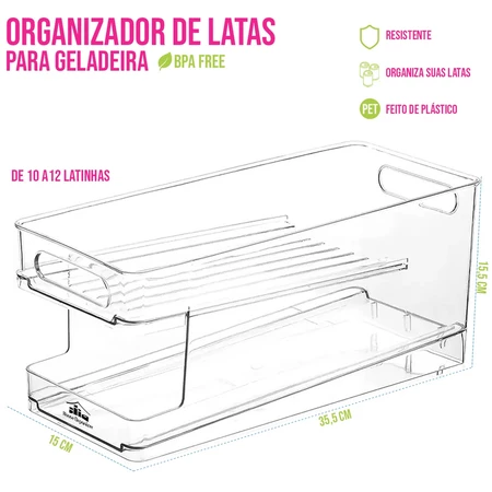 Imagem 4 do produto Organizador de Latas para Geladeira