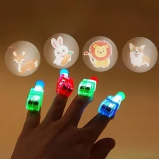 Dedo de Lâmpada LED com Projeção para Festa