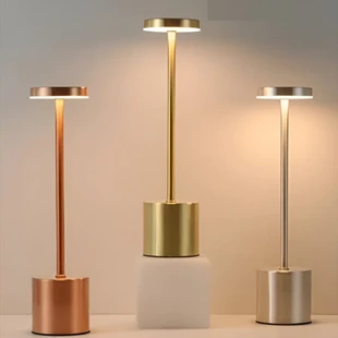 Luminária de Mesa Dumbbell Touch LED Cristal