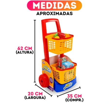 Imagem 4 do produto Brinquedo Infantil Faz de Conta: Mercadinho, Praia e Limpeza