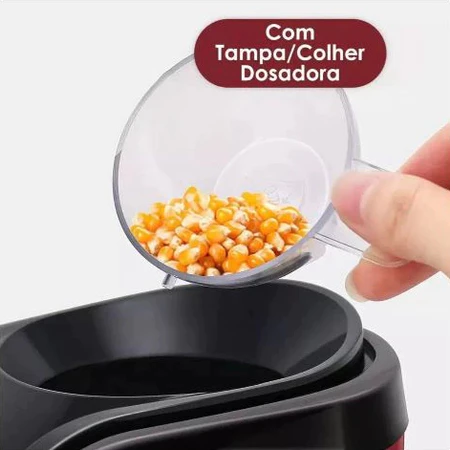 Imagem 4 do produto Pipoqueira Elétrica Sem Óleo Ar Quente 110V e 220V
