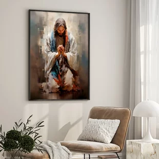 Quadro Decorativo Jesus Orando