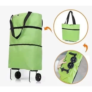 Bolsa de Compras Dobrável com Rodas