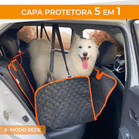 Imagem 2 do produto Capa Protetora Pet Impermeável 5 em 1 para Banco de Carro