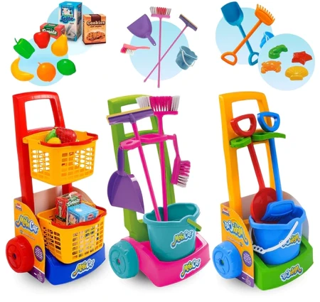 Imagem 5 do produto Brinquedo Infantil Faz de Conta: Mercadinho, Praia e Limpeza