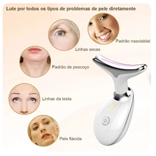 Massageador Facial e Pescoço Antirrugas
